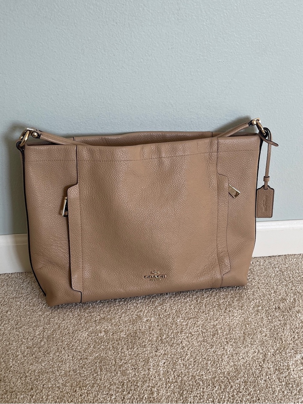 Coach Scout Hobo Bag in Beige/ Nude